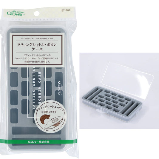 Clover Tatting Shuttle & Bobbins Case