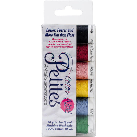 Sulky Sampler 12wt Cotton Petites 6/Pkg